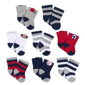 12 - Pack Baby Boys All Star Jersey Wiggle Proof® Socks